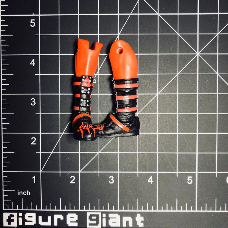 Mid-Boots (Black and Red) XL