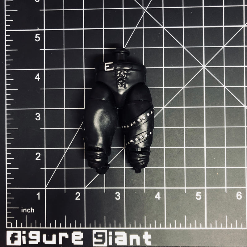 Black Pants with belt and side chains