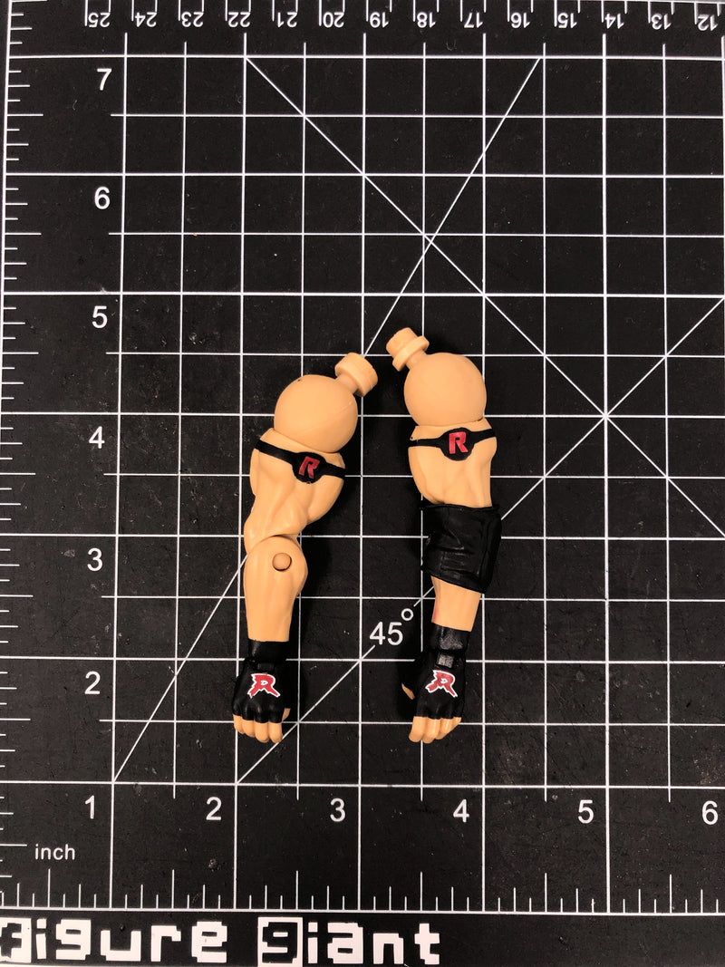 Ryback Arms (black gloves with R armband and elbow pad)
