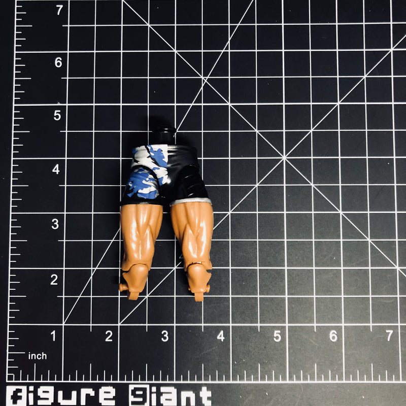 Black Shorts with Blue and Silver (Ebony legs)