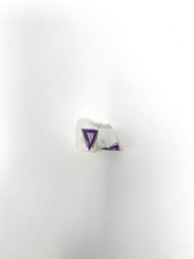 White with Purple/Silver Close Knee Pads