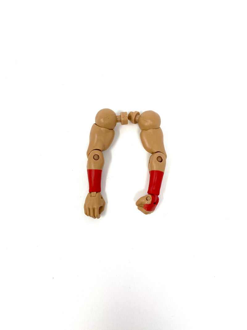 Tan Arms (Red forearm and hand tape)