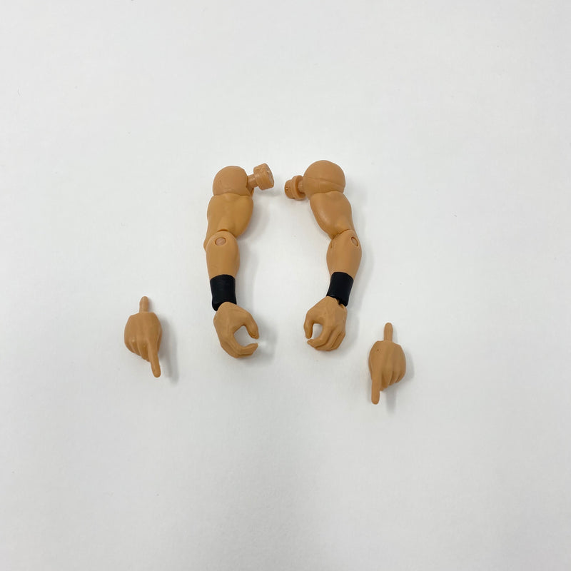 Tan Arms with Black Wrist Tape and Extra Set of Pointing Hands