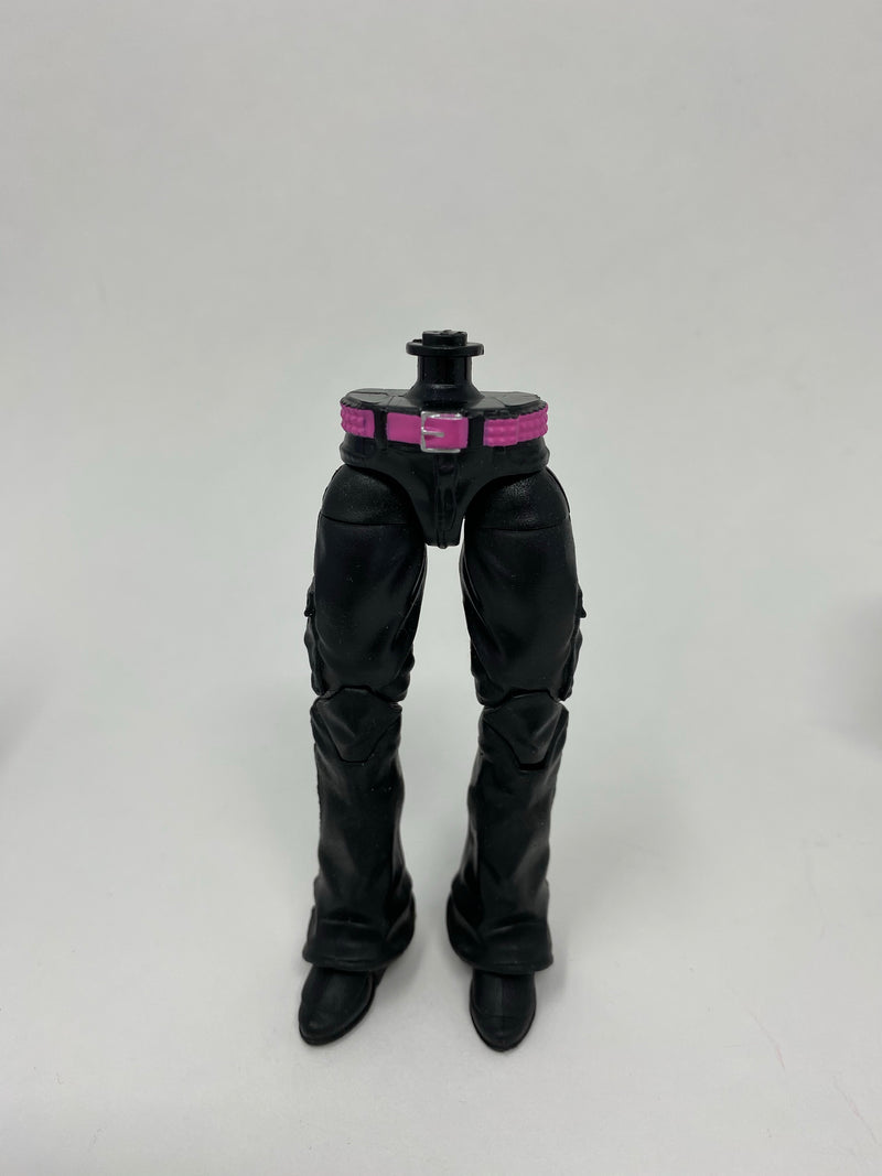 Black Pants with Pink Studded Belt