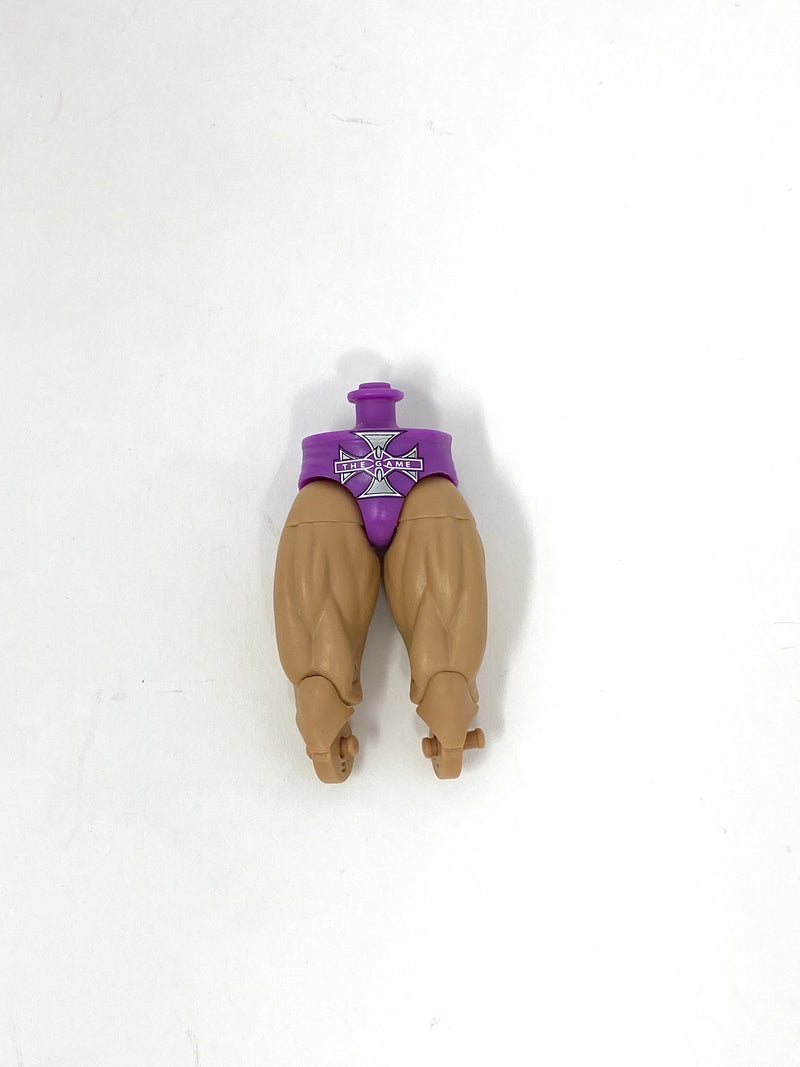 Purple Trunks with Shredded Tan Legs