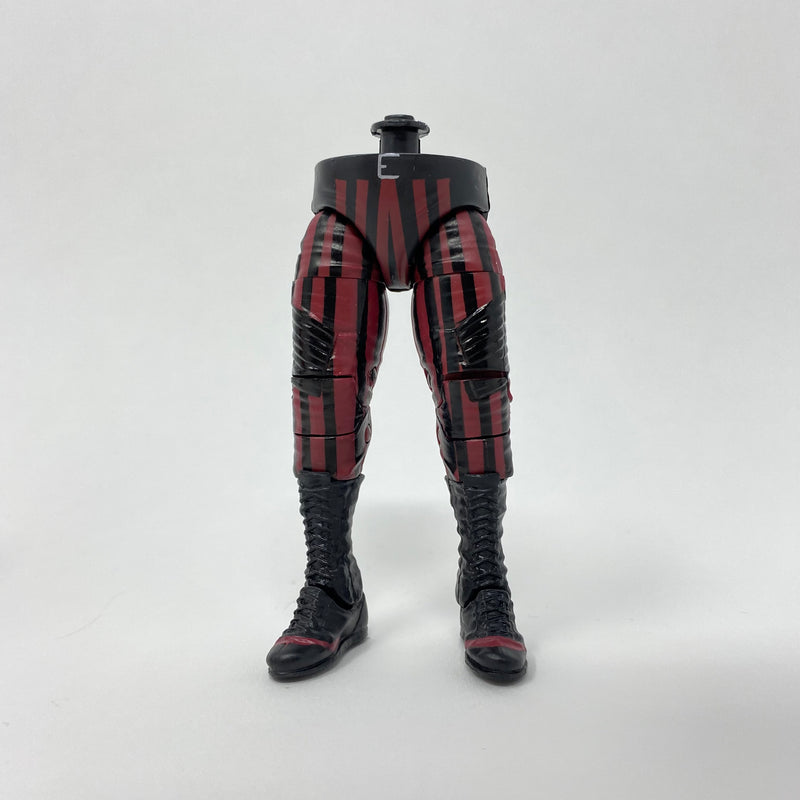 Black/Red Stripped Pants with Sculpted Pockets (The Fiend)  XL