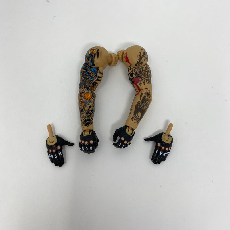 Arm (tattoos with black Heal Hurt gloves) with Extra Set of Hands