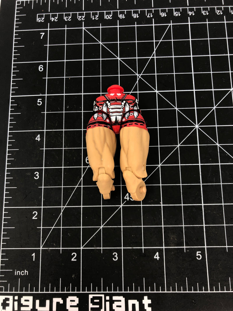 Red Shorts with Caucasian legs