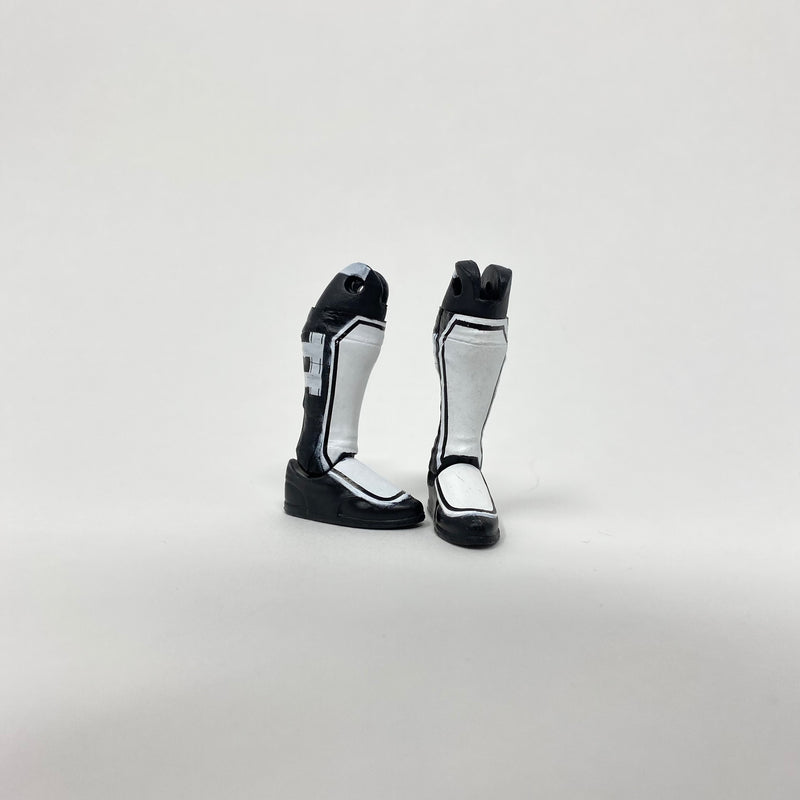 Black and White Kickpad Boots