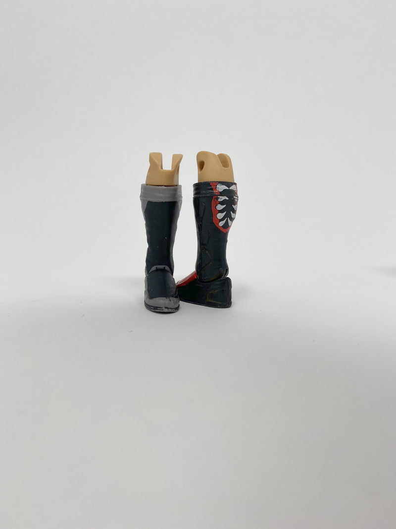 Kickpad Boots (black/gray right boot and black/red left boot)