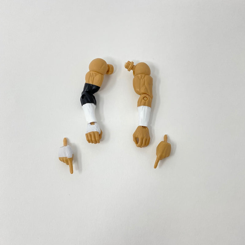 Shredded Arm with White and Black Arm Cover and Extra Set of Hands