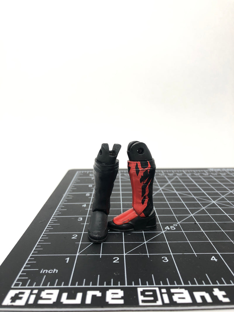 Kickpads Boots (black right boot and red left boot)