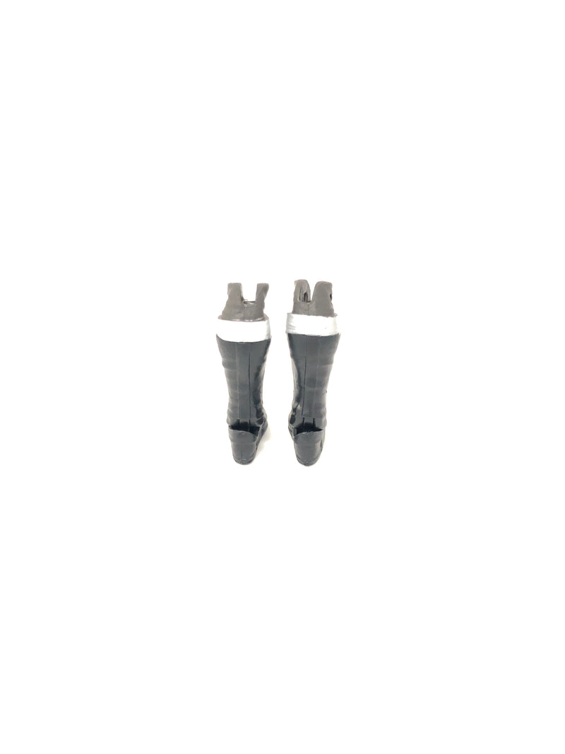Black Kickpads with Silver Top