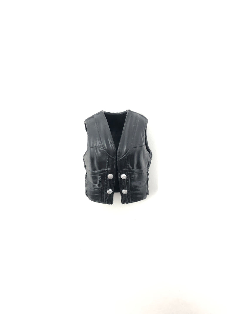 Black Vest with Silver Buttons